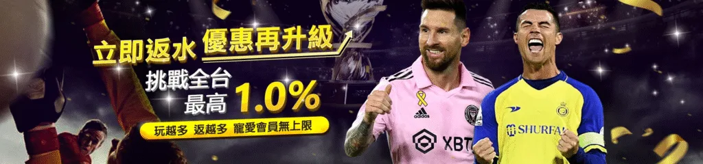 贏家娛樂城優惠：立即返水　優惠再升級　挑戰全台　最高1.0%　玩越多 返越多 寵愛會員無上限