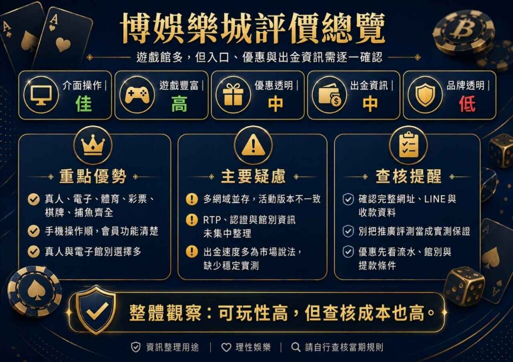 通博娛樂城評價總覽
